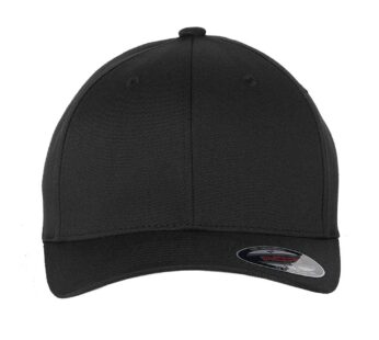 Flexfit 6277 Wooly Combed Twill Cap (Adult XXL (7 3/8″ – 8″), Black)