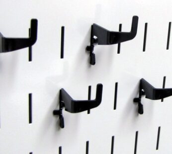 Wall Control Pegboard Medium 90 Degree Slotted Hook Pack – Slotted Metal Pegboard Hooks fo