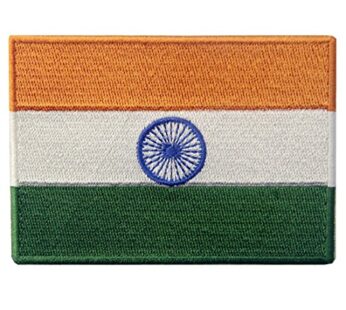India Flag Embroidered Emblem Indian Iron On Sew On National Patch