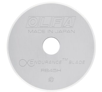 OLFA 45mm Rotary Cutter Replacement Blade, 1 Blade (RB45H-1) – Tungsten Steel Endurance C