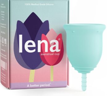 Lena Menstrual Cup – Reusable, Soft Silicone, Super Heavy Flow, Experienced User – Ideal A