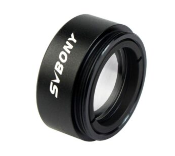 SVBONY 0.5X Telescope Focal Reducer 1.25 inches Filter Thread 28×0.6mm on Both Sides Reduc
