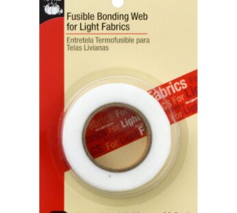 Dritz Fusible Light Fabrics Bonding Web, 5/8-Inch x 25-Yards, White