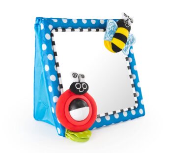 Sassy Tummy Time Floor Mirror | Developmental Baby Toy | Newborn Essential for Tummy Time
