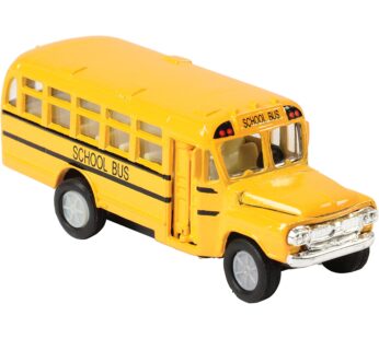 US Toy Die Cast Metal Toy School Bus, 5″
