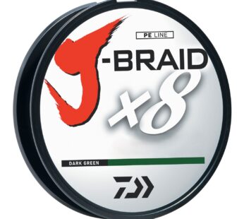 Daiwa J-BRAIDX8, Filler Spool, Dark Green, Mono Dia.= 12lb.