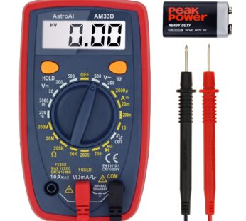 AstroAI Multimeter Tester 2000 Counts Digital Multimeter with DC AC Voltmeter and Ohm Volt