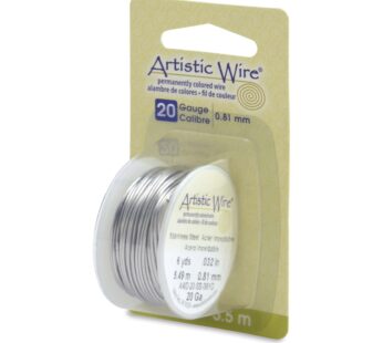 Artistic Wire 20 Gauge Stainless Steel Craft Jewelry Wrapping Wire Wire, 6 yd