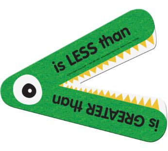 Really Good Stuff Magnetic Greater Than or Less Than Demonstration Manipulative – 1 Gator-