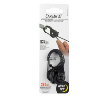 Nite Ize CamJam XT Aluminum Rope Tightener – Versatile Tie Down Cam Mechanism with Carabin
