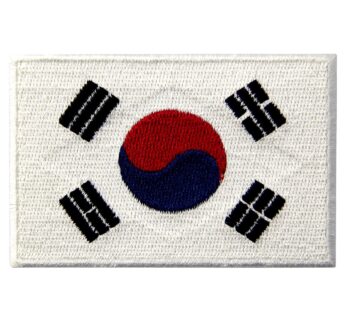 South Korea Flag Embroidered Korean National Emblem Iron On Sew On Patch