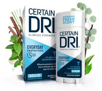 Certain Dri Everyday Strength Clinical Antiperspirant Solid Deodorant, Hyperhidrosis Treat