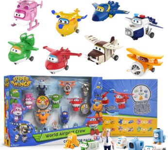 Super Wings Toys, Transformer Toys 2 Inch, Airplane Toy for Kids 3-5 Years Old, 15 Packs T