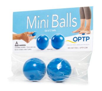 OPTP Mini Balls – Vinyl Air-Filled Self-Massage Ball Set (2 Piece) for Hand and Foot Thera