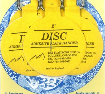 Flatirons Disc Adhesive Plate Hanger Set (6 – 2 Inch Hangers)