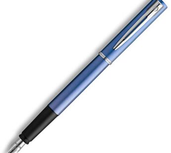 Waterman Allure Fountain Pen Blue Lacquer Fine Nib Blue Ink Gift Box