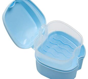Denture Case, Denture Cup with Strainer, Coolrunner Denture Bath Box False Teeth Storage B