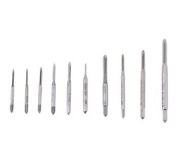 Mini Hand Tap, M1 to M3.5 Machine Hand Screw Thread Taps Set Thread Metric Plug Tap Drill