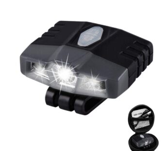 Ultra Bright Mini Hands Free Cree LED Clip on Baseball Cap Light – Rechargeable Waterproof