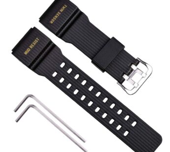 OliBoPo Natural Resin Replacement Watch Strap for Casio G-Shock Master of G Mudmaster Twin