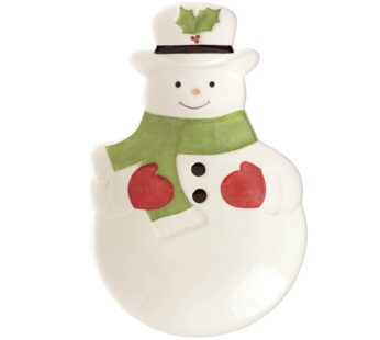 Lenox 882206 Holiday Snowman Spoon Rest