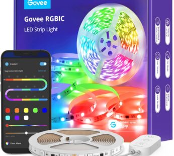 Govee LED Strip Lights RGBIC, 16.4ft Bluetooth Color Changing LED Lights with Segmented Ap