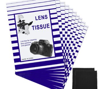 500 Pieces Lens Cleaning Paper Tissue and 2 Double Sided Cleaning Cloth-Lens Cleaning Pape