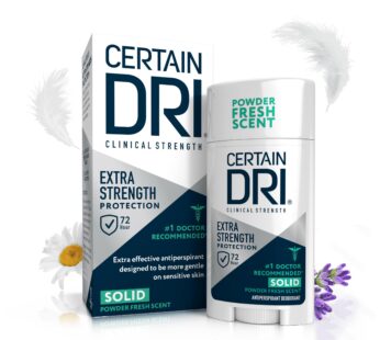 Certain Dri Extra Strength Clinical Antiperspirant Solid Deodorant, Hyperhidrosis Treatmen