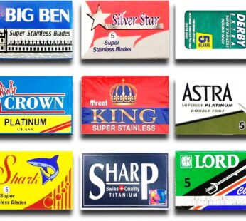 Astra-Derby-Shark-Lord-Treet-Sharp-Big Ben 50 Quality Double Edge Razor Blades Sampler (9