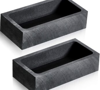2 Pieces Graphite Ingot Mould Crucible Mould for Casting Gold Silver Metal Aluminum Copper