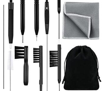 12 Pieces Hearing Aid Cleaning Tools Hearing Aid Cleaning Kit Hearing Aid Case Cleaner Kit