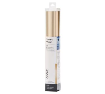 Cricut Smart Permanent Matte Metallic Vinyl (13in x 3ft, Champagne) for Outdoor Crafts, Fo