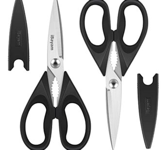 Kitchen Shears, iBayam Kitchen Scissors All Purpose Heavy Duty Meat Scissors Poultry Shear