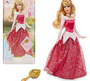 Disney Princess Aurora Classic Doll from Sleeping Beauty, 111?2 Inches, Molded Brush, Posa