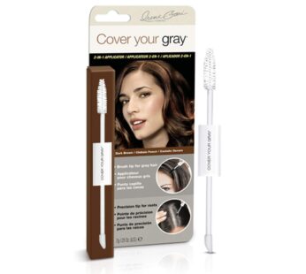 Cover Your Gray 2in1 Mascara Wand and Sponge Tip Applicator – Dark Brown