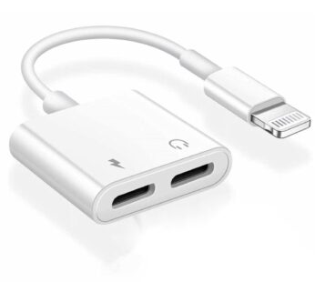 [Apple MFi Certified] iPhone Headphones Adapter Splitter, 2 in 1 Dual Lightning Charger Ca