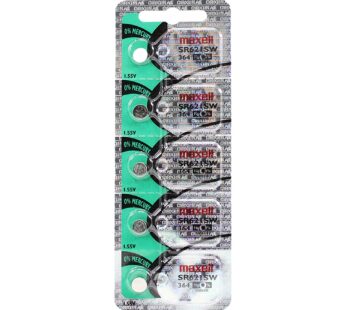 Maxell Watch Battery Button cell SR621SW SR-621SW 364 (Pack of 10)