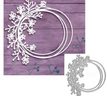 Circle Flowers Lace Metal Cutting Die Cuts, Lace Stencils DIY Crafts Cards Dies Cuts for D