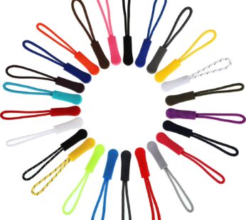 50 Pieces Zipper Pulls, 25 Colors Zipper Tags Strong Nylon Cord, Zipper Pull Replacement f
