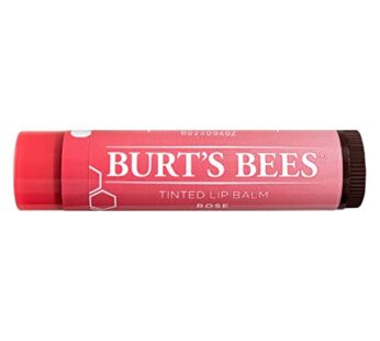 Burt’s Bees Tinted Lip Balm, Rose, 0.15 Ounce (Pack of 4)