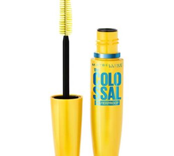 Maybelline Volum’ Express Colossal Waterproof Mascara Makeup, Volumizing, Glam Black, 1 Count