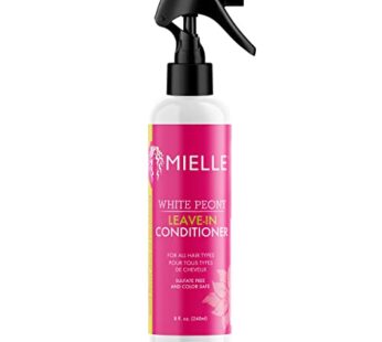 Mielle Organics White Peony Sulfate-Free Leave-In Conditioner, Color Safe, 8 Ounces