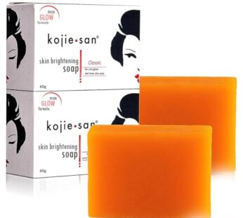Kojie San Skin and Body Brightening Soap – Original Kojic Acid, Dark Spot Remover Bar Soap with Glycerin & Tea Tree Oil – 65g x 2 Bars