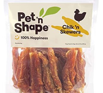 Pet ‘n Shape Chik ‘n Skewers ? Chicken Wrapped Rawhide Dog Chew