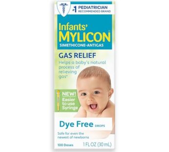 MYLICON Infants Gas Relief Drops for Infants and Babies, Dye Free Formula, 1 Fluid Ounce