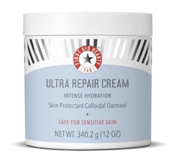 First Aid Beauty Ultra Repair Cream Intense Hydration Moisturizer for Face and Body – 12 oz.