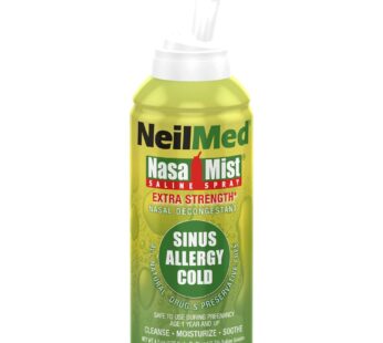 NeilMed NasaMist Hypertonic Extra Strength Saline Spray,Green 4.5 fl oz (Pack of 1)