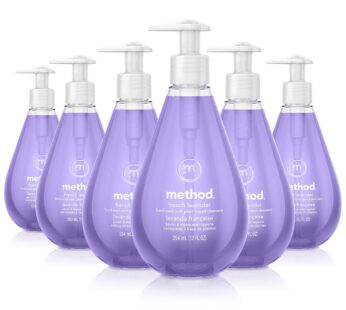 Method Gel Hand Wash, French Lavender, Biodegradable Formula, 12 fl oz (Pack of 6)