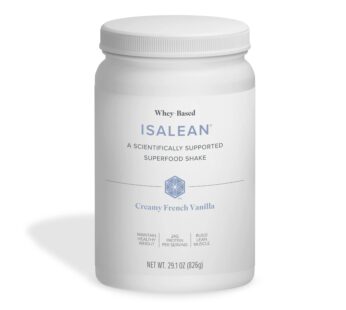 Isagenix IsaLean Shake – Meal Replacement Protein Shake Supports Healthy Weight & Muscle Growth – Protein Powder Enriched with 23 Vitamins – Creamy French Vanilla, 29.1 Oz (14 Servings)