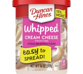 Duncan Hines Whipped Cream Cheese Frosting, 8 – 14 OZ Cans